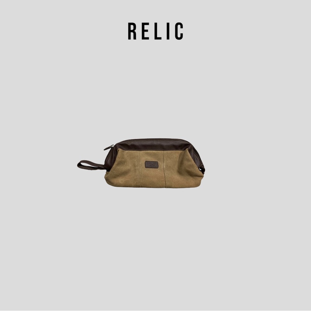 Vintage Relic toiletry Bag khaki canvas